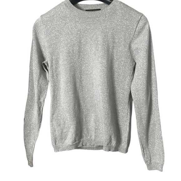 BANANA REPUBLIC FINE‎ ITALIAN MERINO METALLIC SWEATER SIZE L - Picture 1 of 5